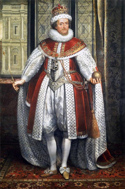 Яков I (James I) (1566–1625)-годы правления  (1603-1625)  Первый из династии Стюартов на английском престоле после смерти Елизаветы I Тюдор. Яков I , король Англии и Шотландии (как Яков VI). Единственный сын шотландской королевы Марии и Генриха Стюарта, лорда Дарнли, Яков родился в Эдинбургском замке 19 июня 1566.