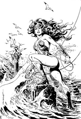 Wonder Woman on Paradise Island by Jose Luis Garcia Lopez