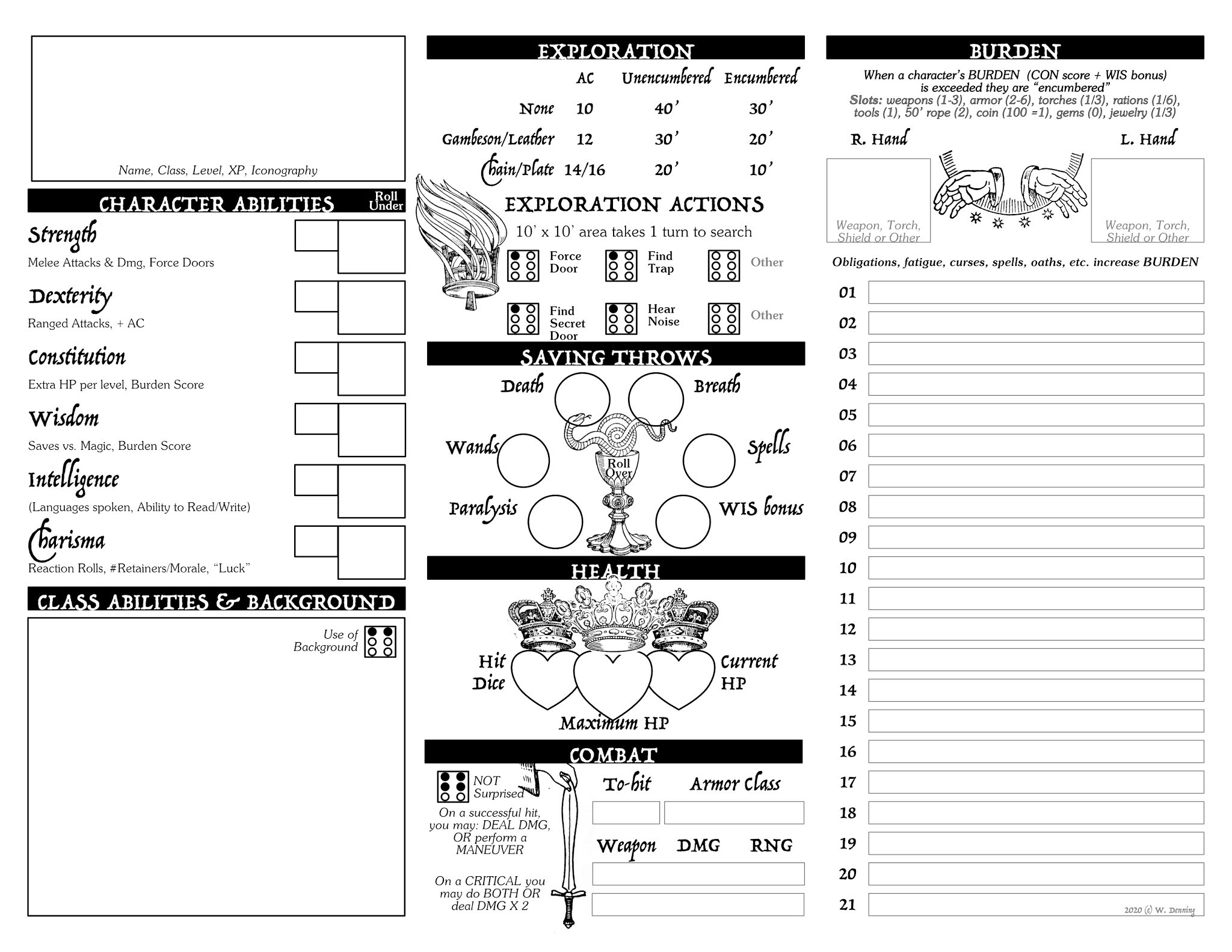 Ironsworn Character Sheet