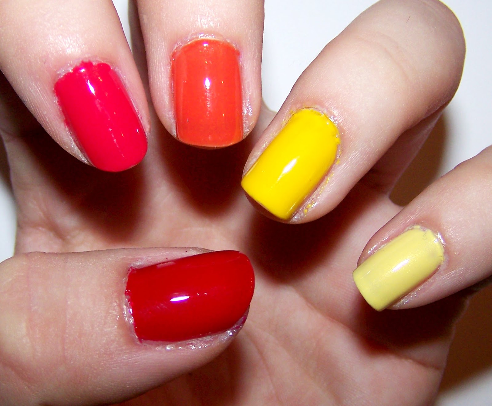 7. Sunset Ombre Nail Designs for Natural Nails - wide 2
