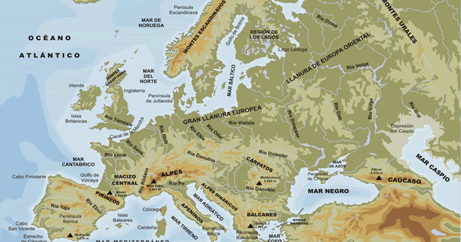 Featured image of post Didactalia Relieve De Europa Mapa de relieve de europa