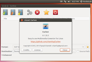 Install Curlew Multi-Converter in Ubuntu 13.10/13.04/12.10/12.04/11.10/Linux Mint and other 