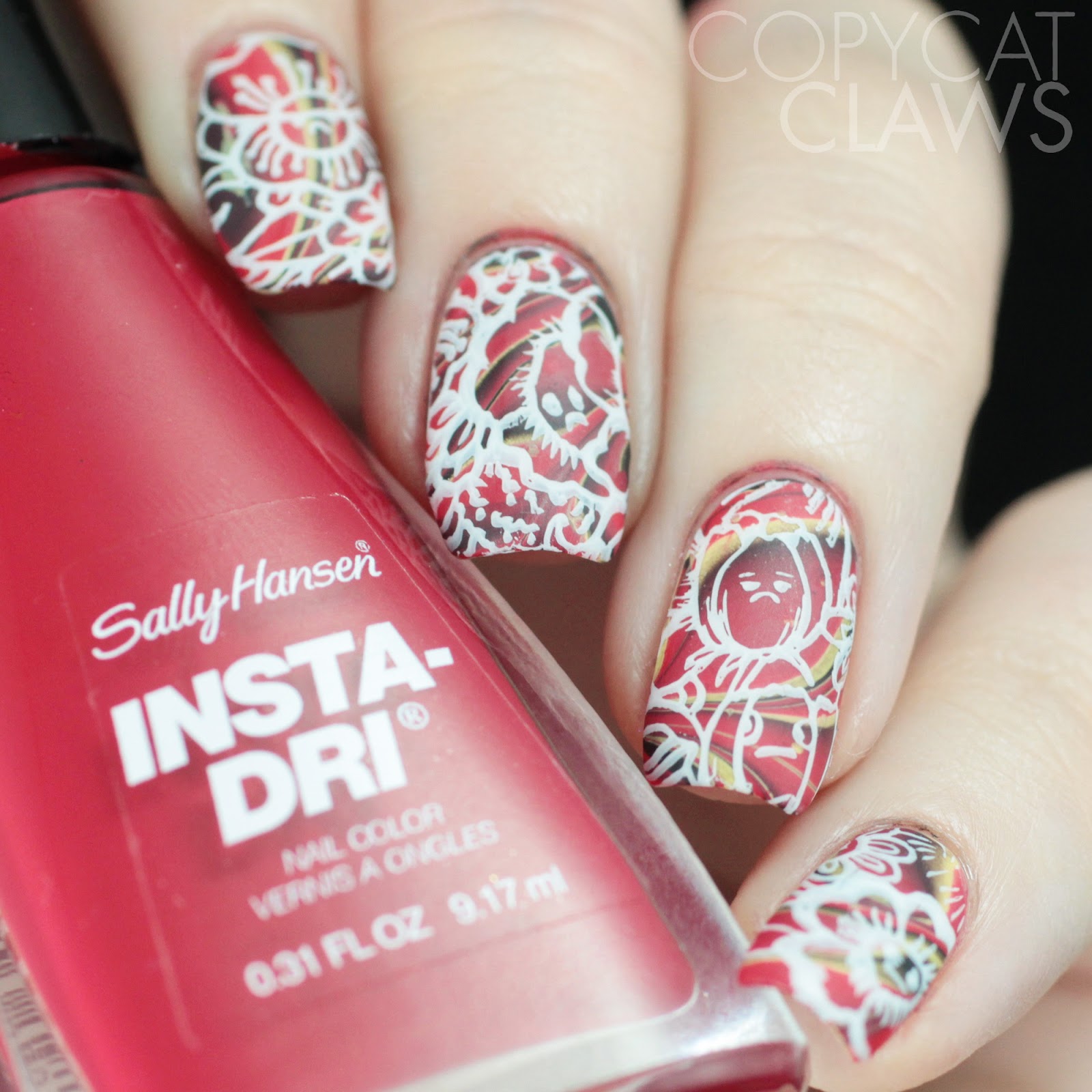 Copycat Claws Maniology Daisy Downer (M026 and M027) Stamping Plate Review