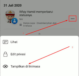 Cara Menampilkan Postingan Facebook Yang Disembunyikan