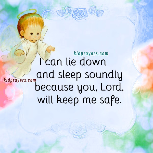 Kid's Prayers Short Bedtime Prayer for a Kid, Christian Prayer with Psalm for a child