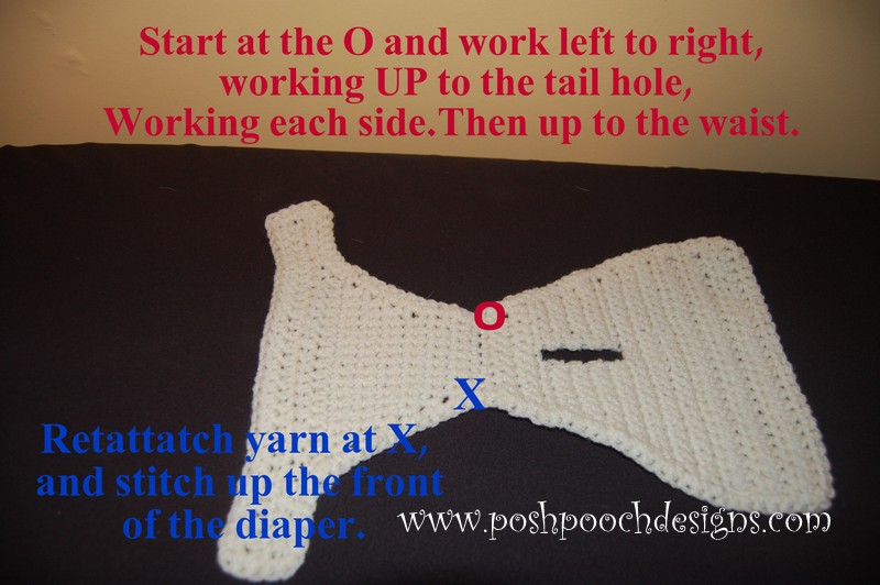 crochet dog diaper