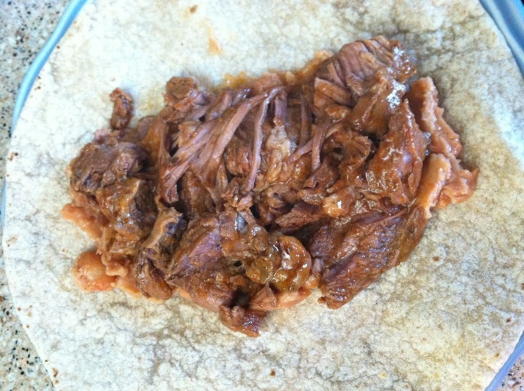 Meadows' Manor Crock pot Shredded Beef Burritos