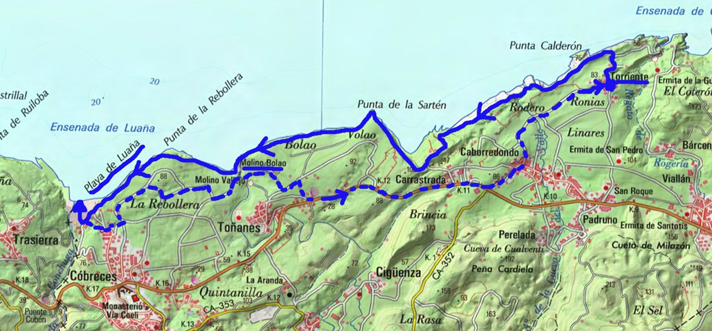 COMANDO SENDERISTA ACANTILADOS DEL ALFOZ DE LLOREDO