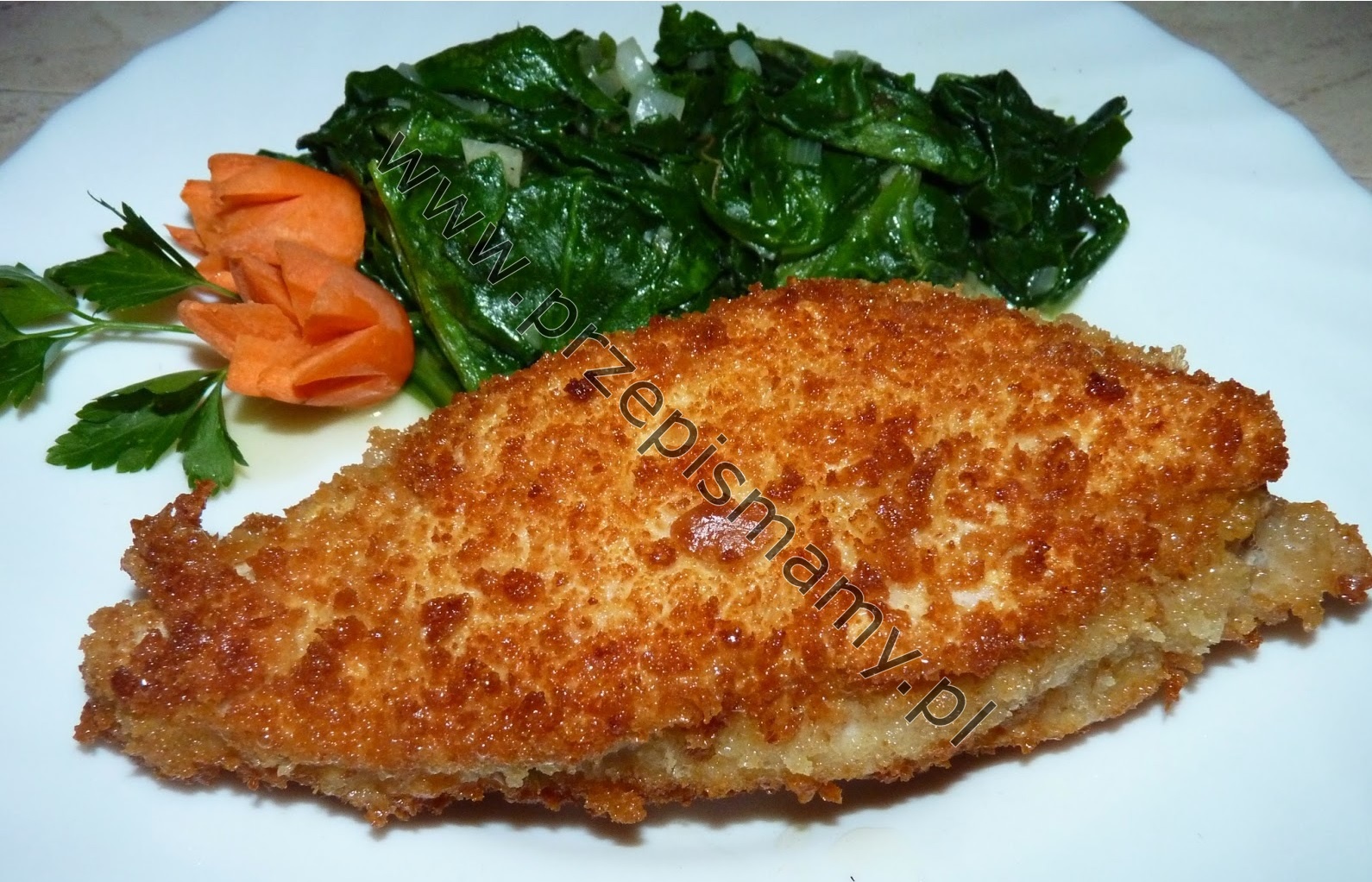 www.przepismamy.pl Filet z kurczaka panierowany