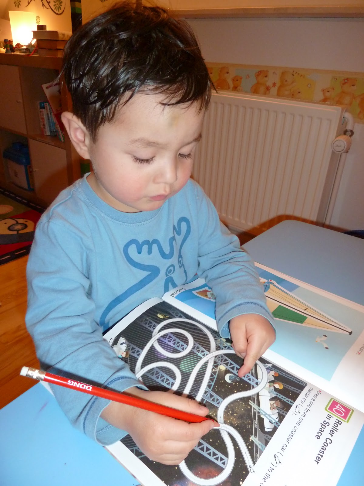 Family FECS Montessori Activity Practise Pencil Grip with Tracing