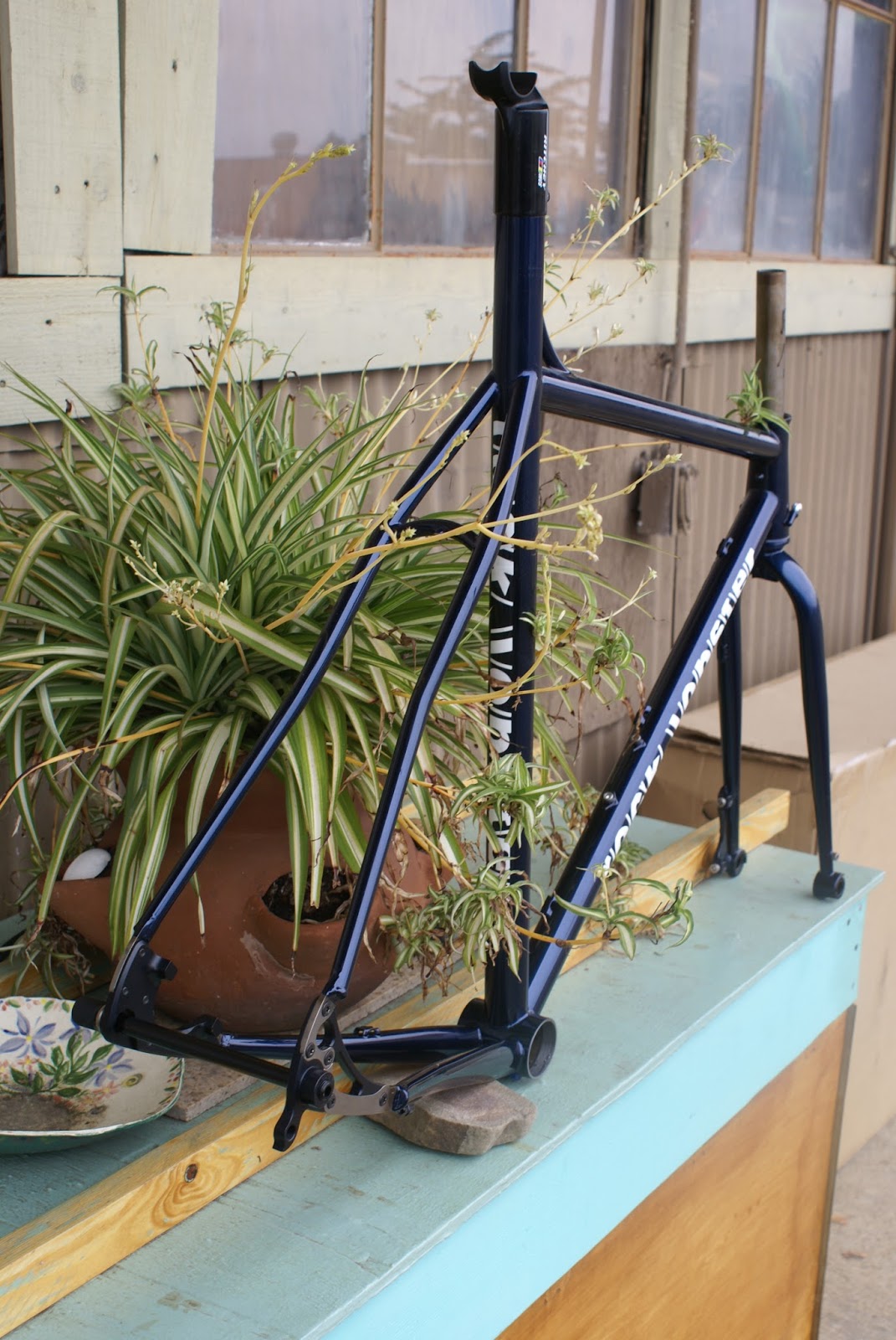 what's up in Santa Cruz Big tire disc road frame and fork for Waco, Tx.