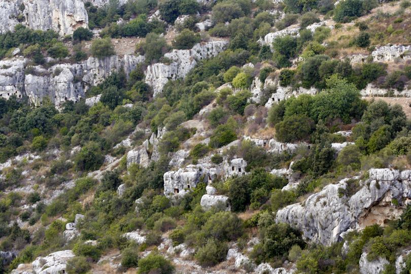 The Necropolis of Pantalica contains over 5000 tombs dug in the rock
