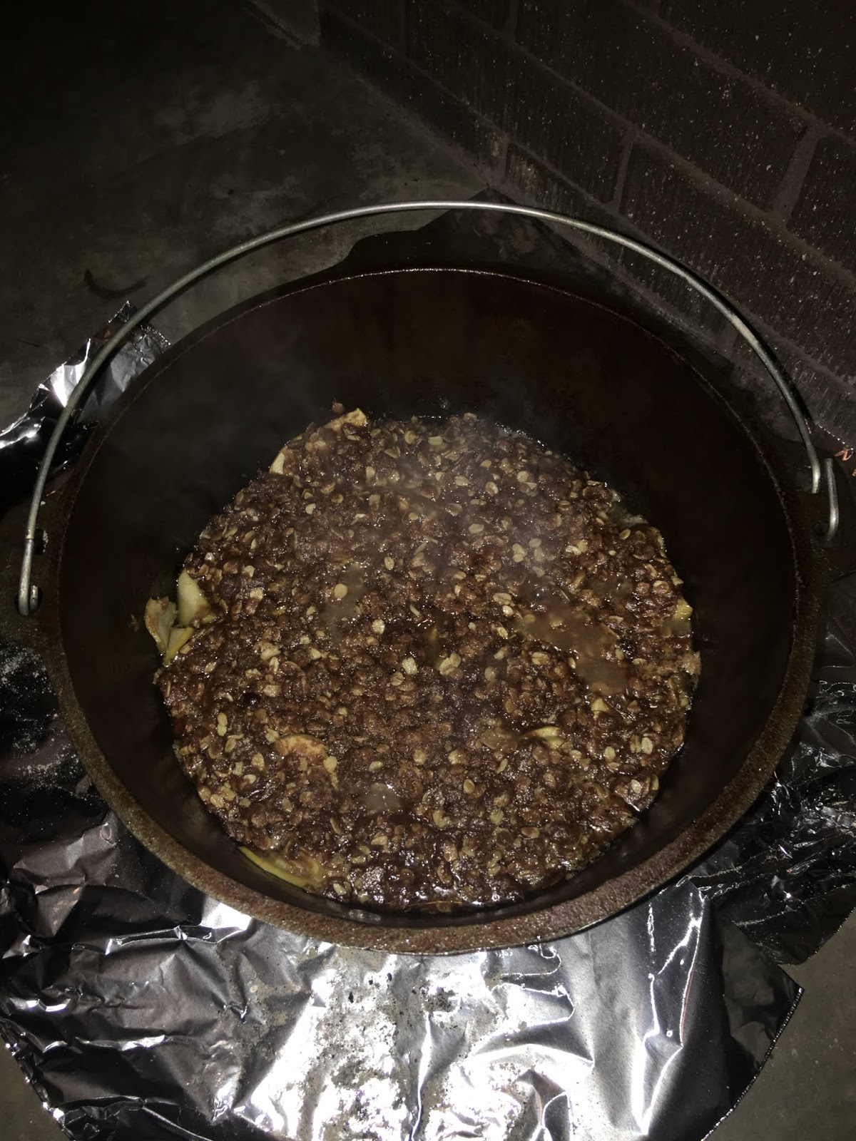 BYU Dutch Oven and Camp Cooking Apple Crisp
