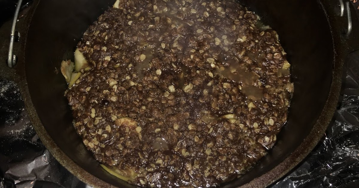 BYU Dutch Oven and Camp Cooking Apple Crisp