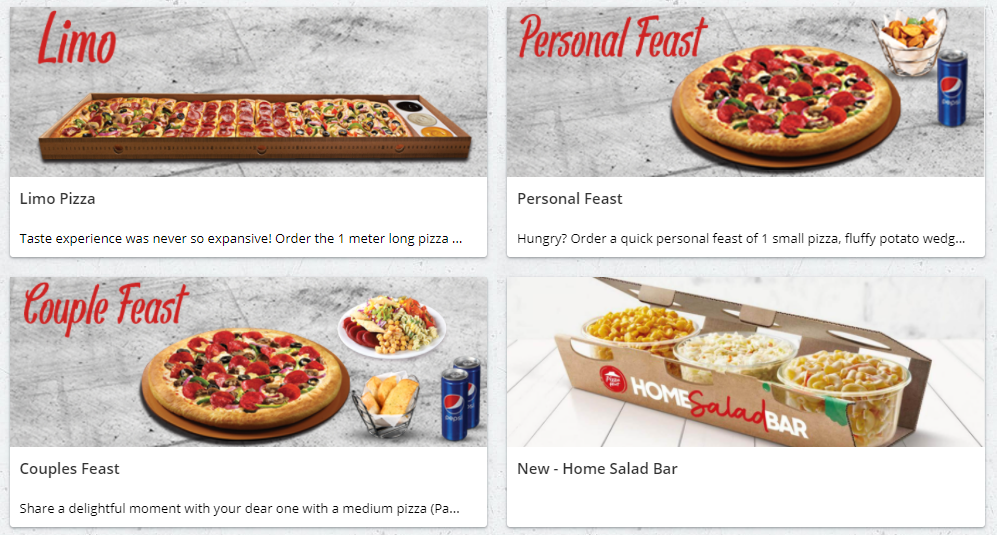 Pizza Hut Menu Online / Home Delivery Phone Number / Stores near me