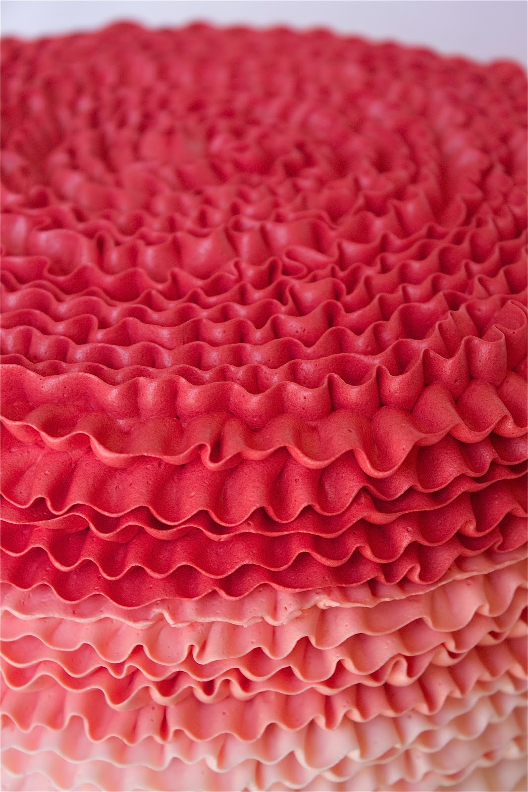 Ombre Buttercream Ruffle Cake Tutorial - CakeCentral.com