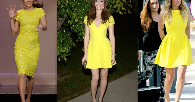 simply h² : Celebrities are Loving: Bright Yellow Dresses