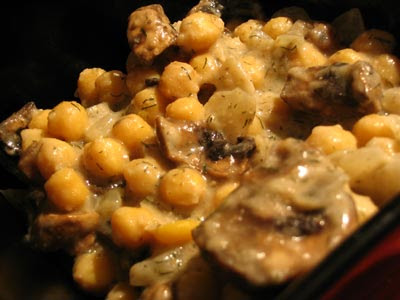 Chickpeas and Béchamel Sauce