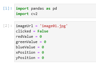 Colour Detection using Python and pandas, Cv2 librarys