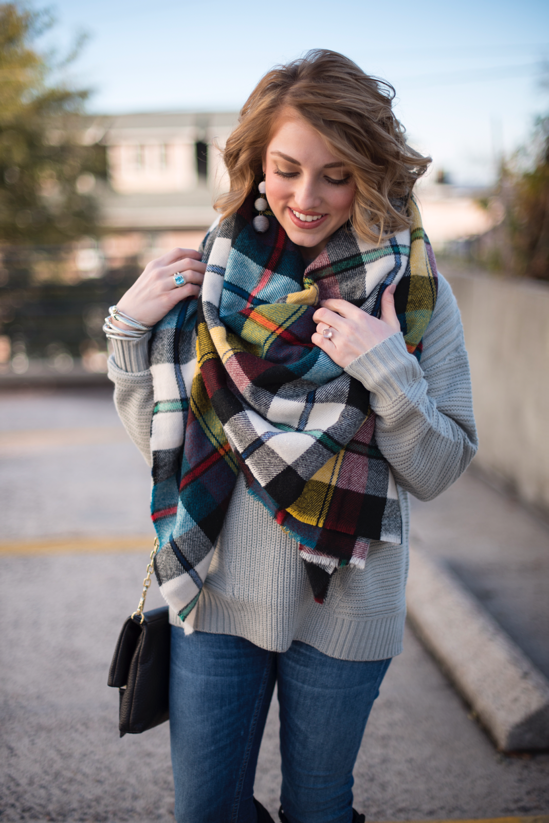 Something Delightful : Styling The Cutest Blanket Scarf Ever...