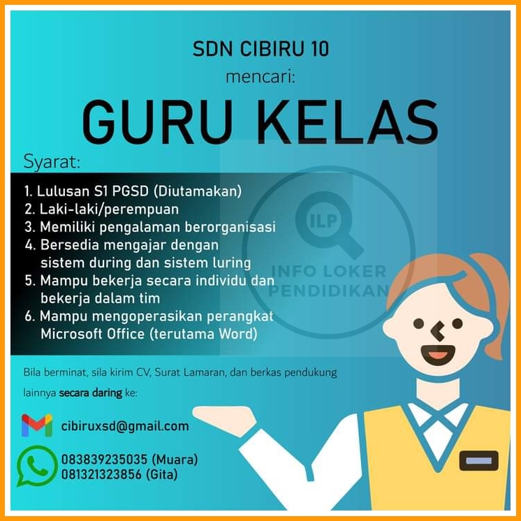 Lowongan Kerja Guru Kelas Sdn Cibiru 10