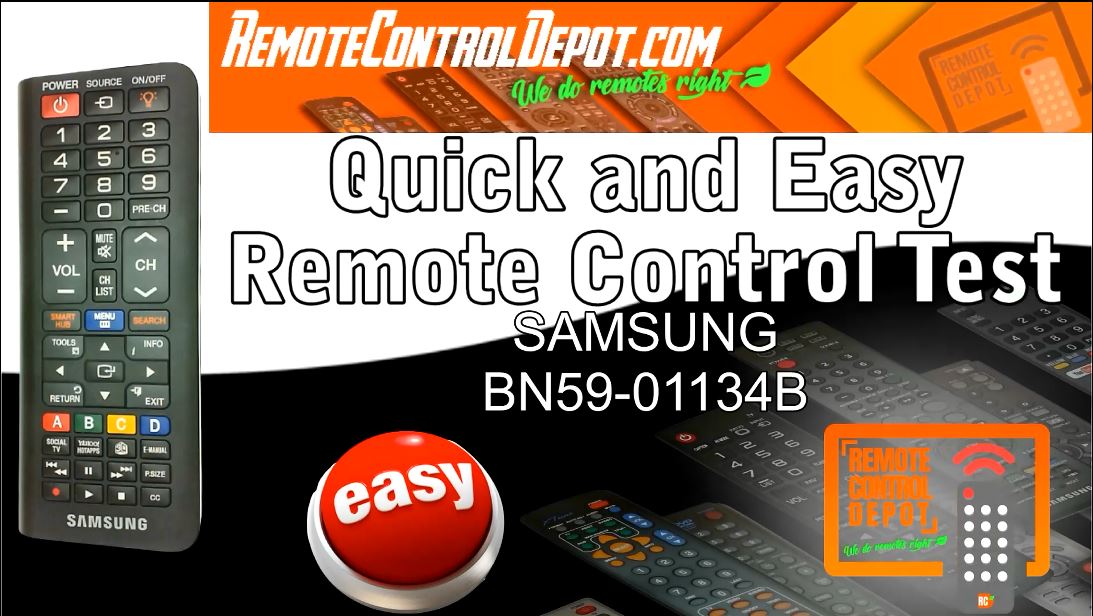 How to Test your Original OEM Samsung BN59-01134B Replacement Remote