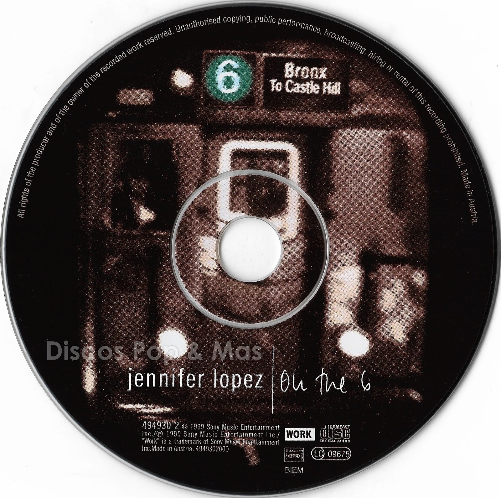 Discos Pop & Mas: Jennifer Lopez - On the 6 (International Edition)