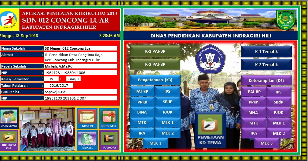 JS AriesBlog Aplikasi Penilaian dan Raport Kelas IV SD