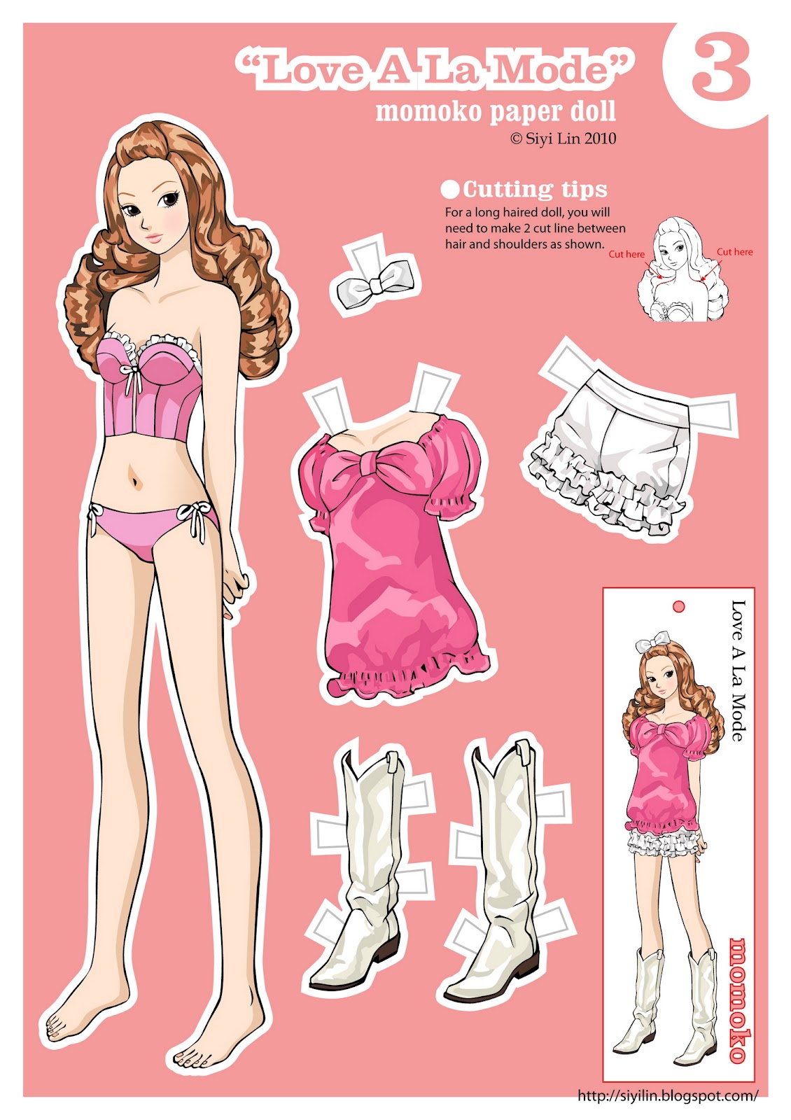 Momoko paper doll Clearance
