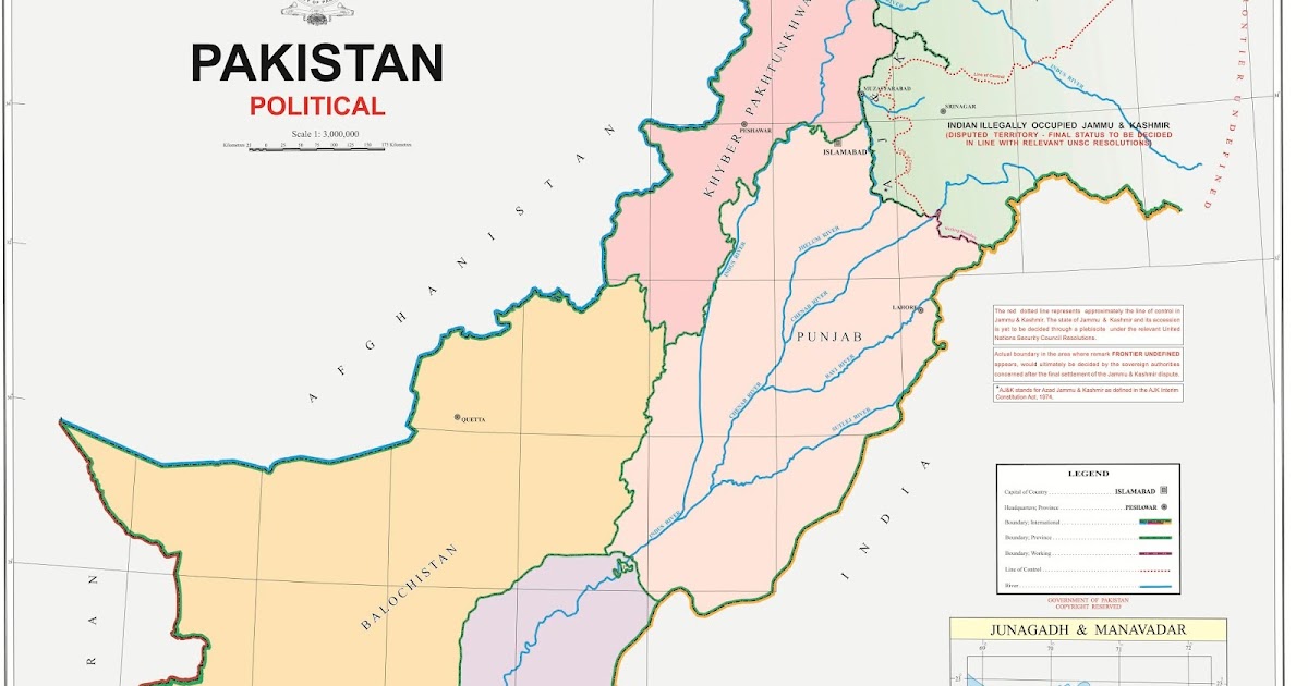 A blog of Pakistan-Turkey relations: Political Map of Pakistan as