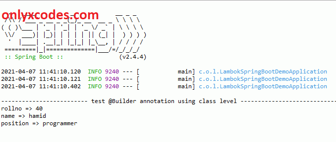 @builder class level annotation output - builder