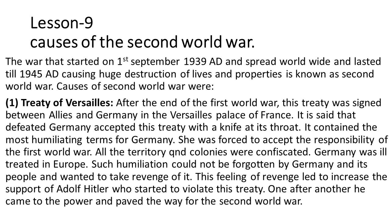 causes-of-second-world-war