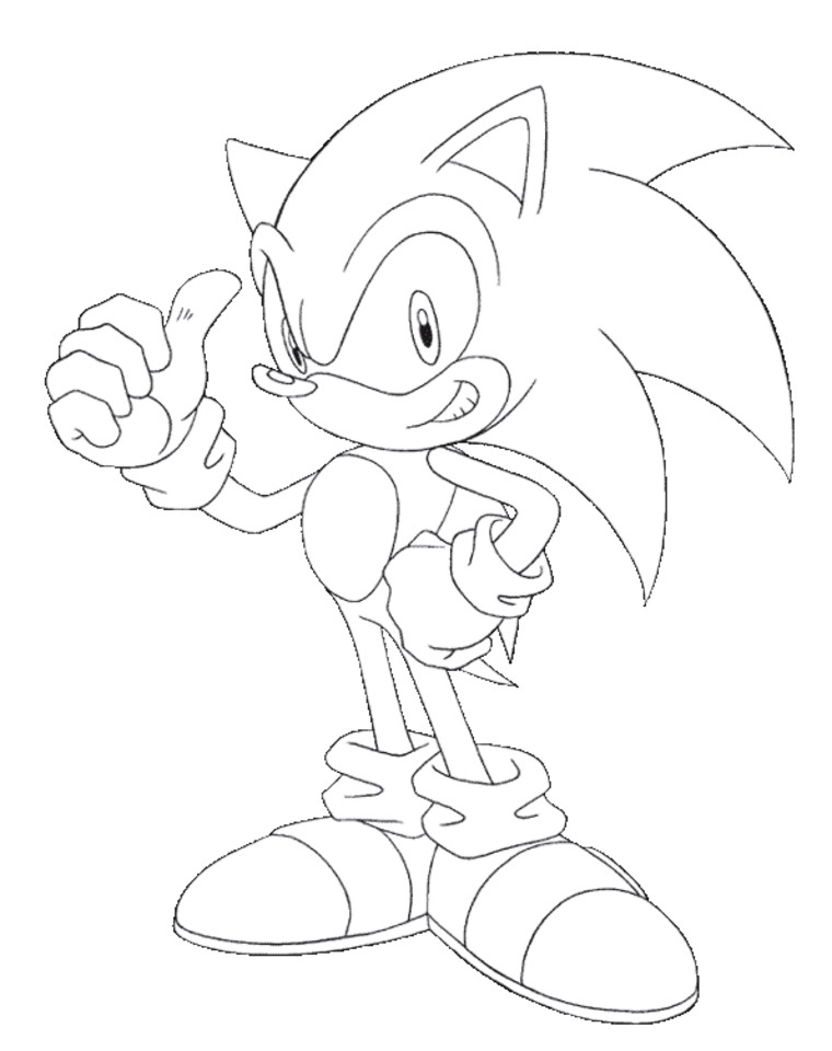 ausmalbilder sonic
