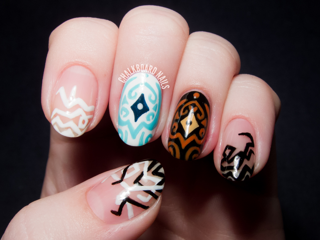 Raava and Vaatu - The Legend of Korra Nail Art | Chalkboard Nails ...