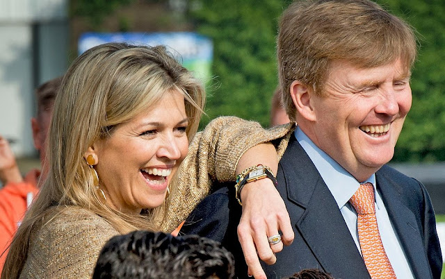 King Willem-Alexander and Queen Maxima opens King's Games 2015 in Leiden