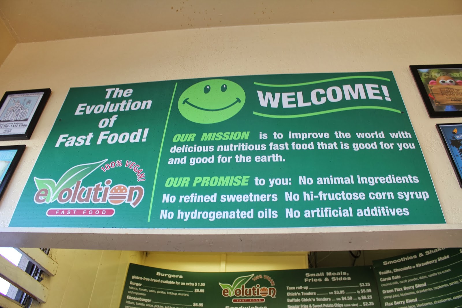The Vegan Hucklebuck Evolution Fast Food San Diego Ca. Review
