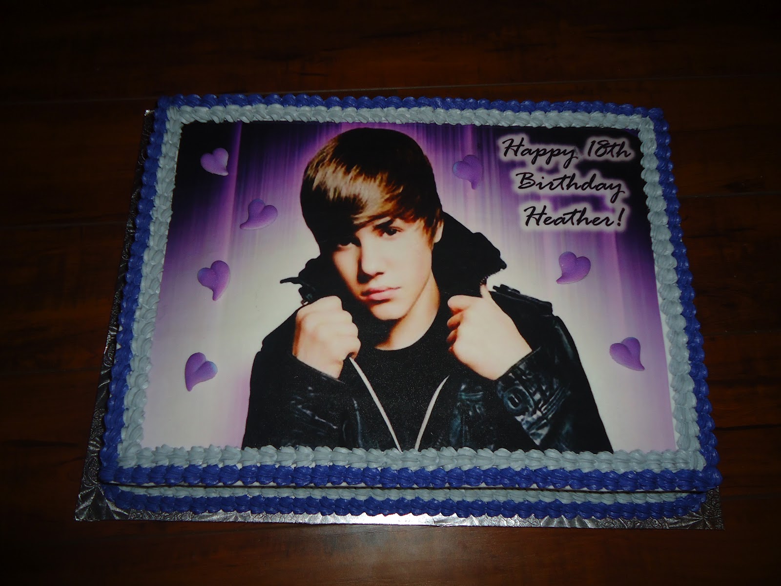 Charity's Sunshine Sweets JUSTIN BIEBER CAKE