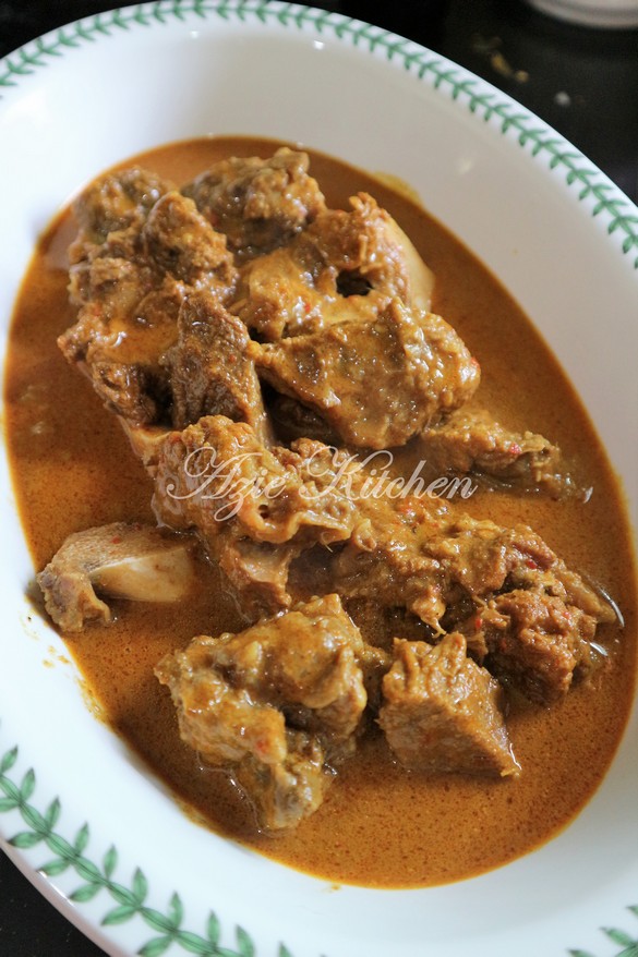 Gulai Darat Kelantan Tulang Lembu Yang Sangat Sedap Azie