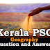 Kerala PSC Geography Question and Answers - 1