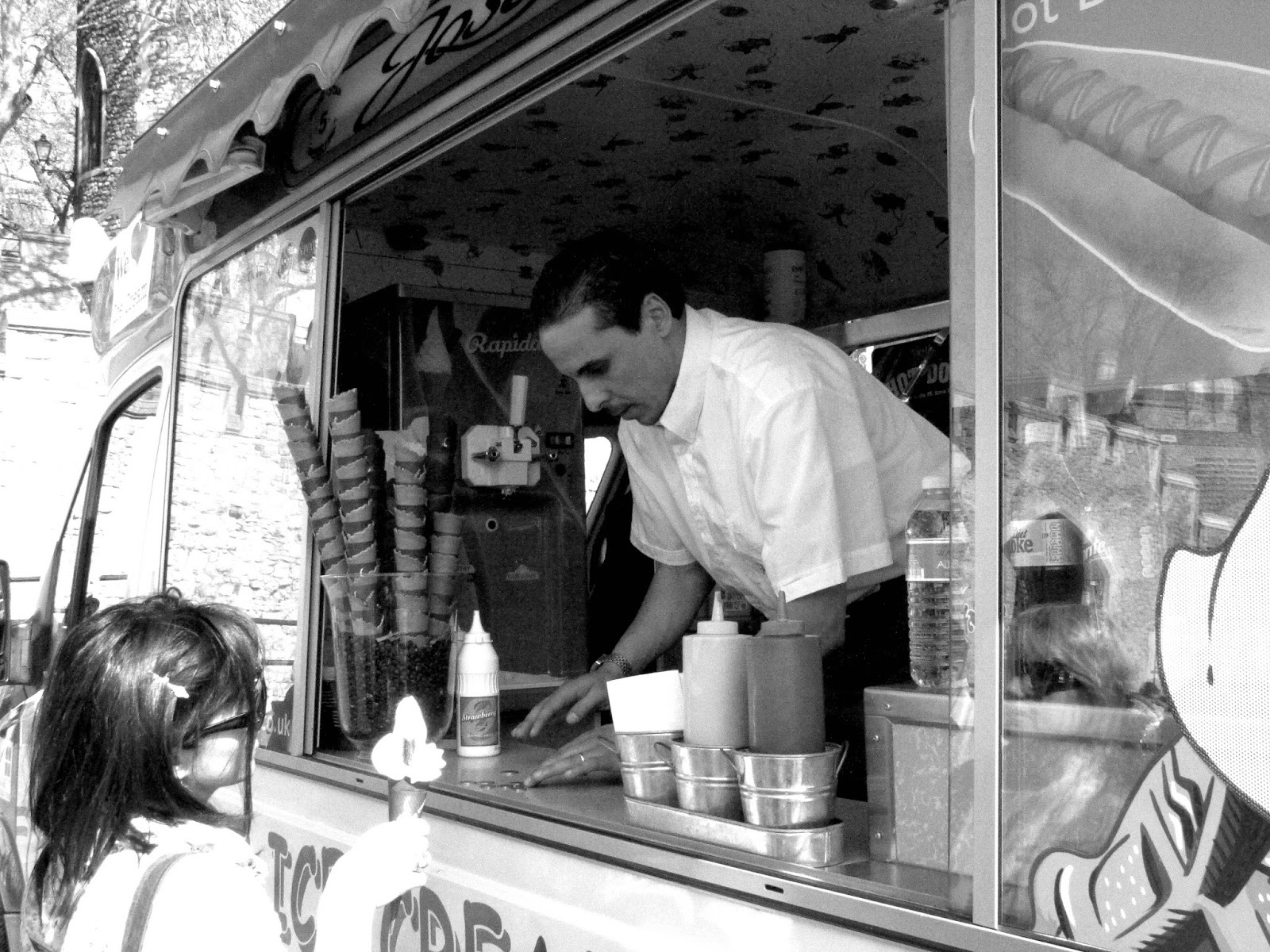 High Tops and a Harris Tweed Ice creams, Tower Bridge, London