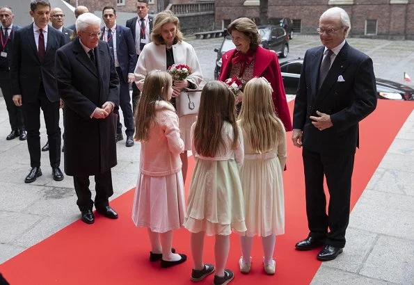 Crown Princess Victoria wore Acne Studios Avalon Double Coat. Princess Sofia, Queen Silvia, Rizzo Pumps