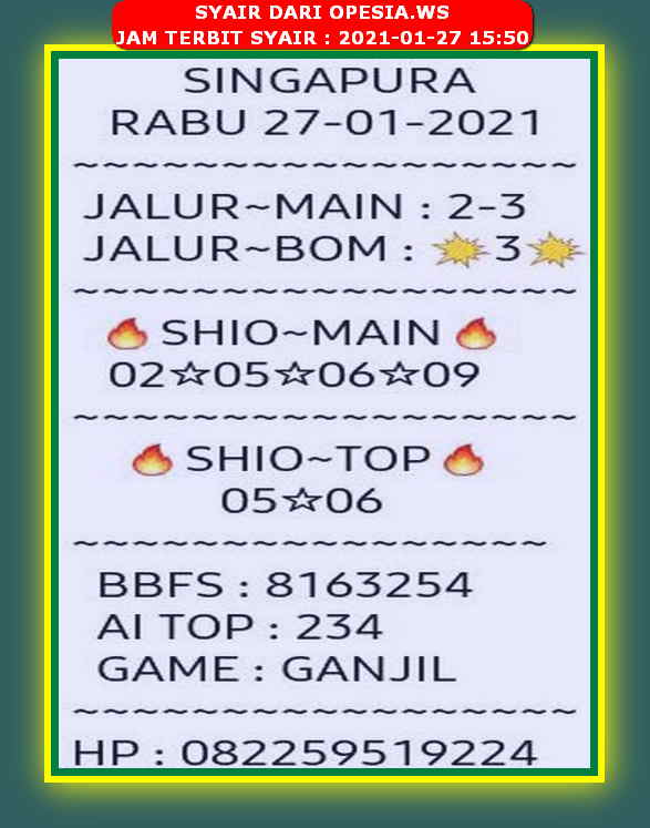 PREDIKSI SGP YOHII