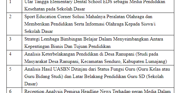 16 Contoh Judul Skripsi Pgsd Kualitatif Dan Kuantitatif Terbaru Dan Terlengkap Seputarpembahasan Com
