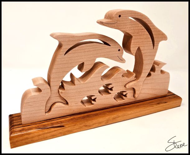 Scrollsaw Dolphin Play Scroll Saw Pattern.