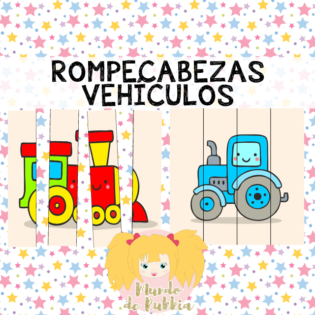 Rompecabezas De Vehiculos Mundo De Rukkia