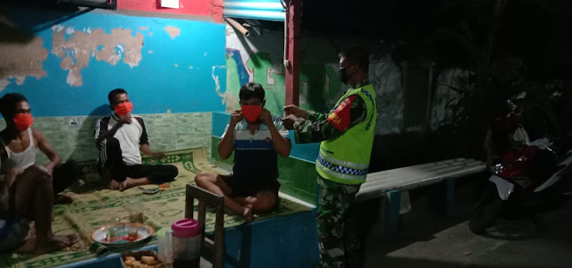 Penegakan Disiplin Protokol Kesehatan Covid-19 , Babinsa Koramil 04/Pedan Aktif Patroli Wilayah