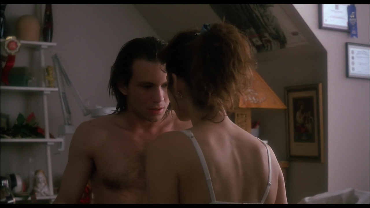 Christian Slater shirtless in Untamed Heart.