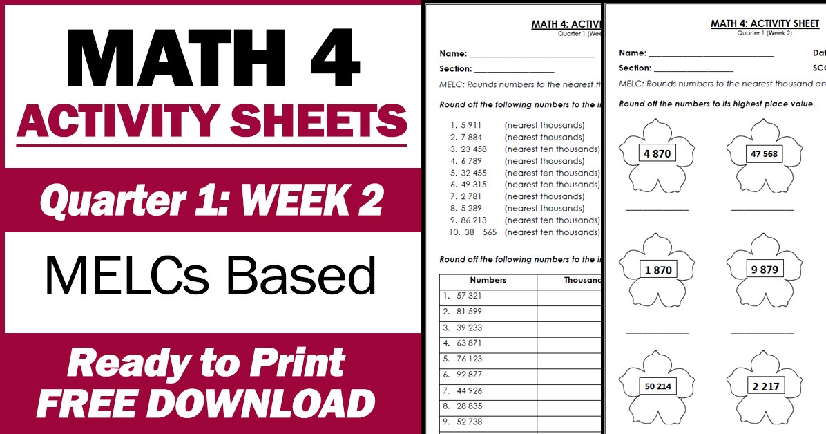 grade 4 activity sheets quarter 1