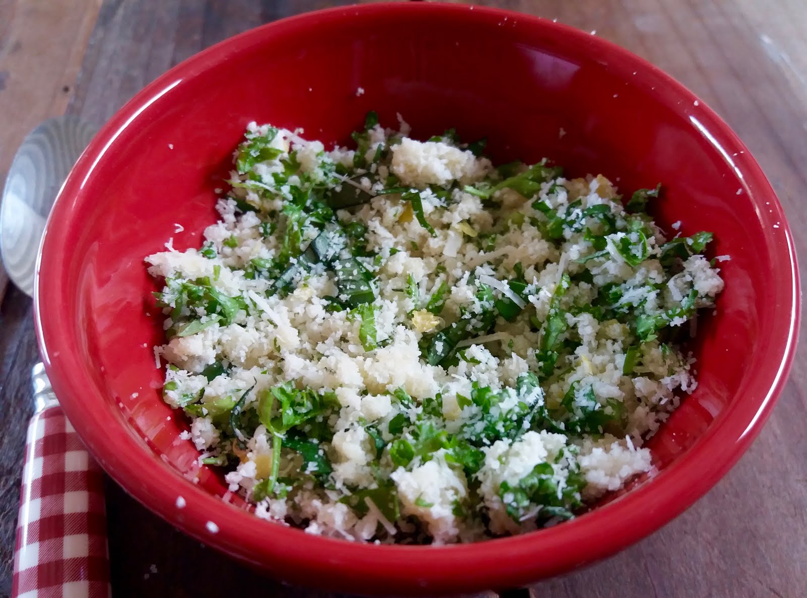 POMMES DE TERRE AU GREMOLATA DE PARMESAN