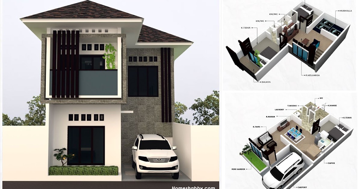 Desain Rumah Minimalis 2 Lantai Leter L DESAIN RUMAH MODERN MINIMALIS
